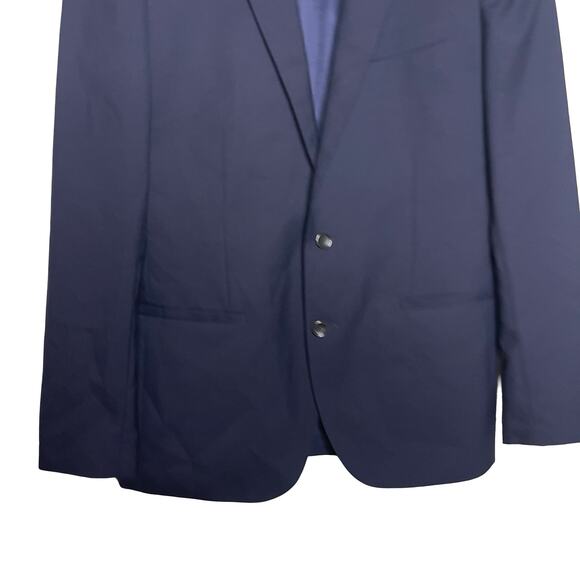 J.Crew Ludlow Slim-fit Navy Blue Loro Piana Wool suit jacket 28130 40R - Picture 4 of 8